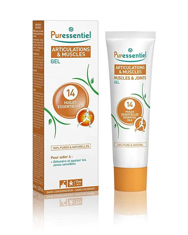 Puressentiel Gel Articulaciones Músculos con 14 Aceites Esenciales - 60ml