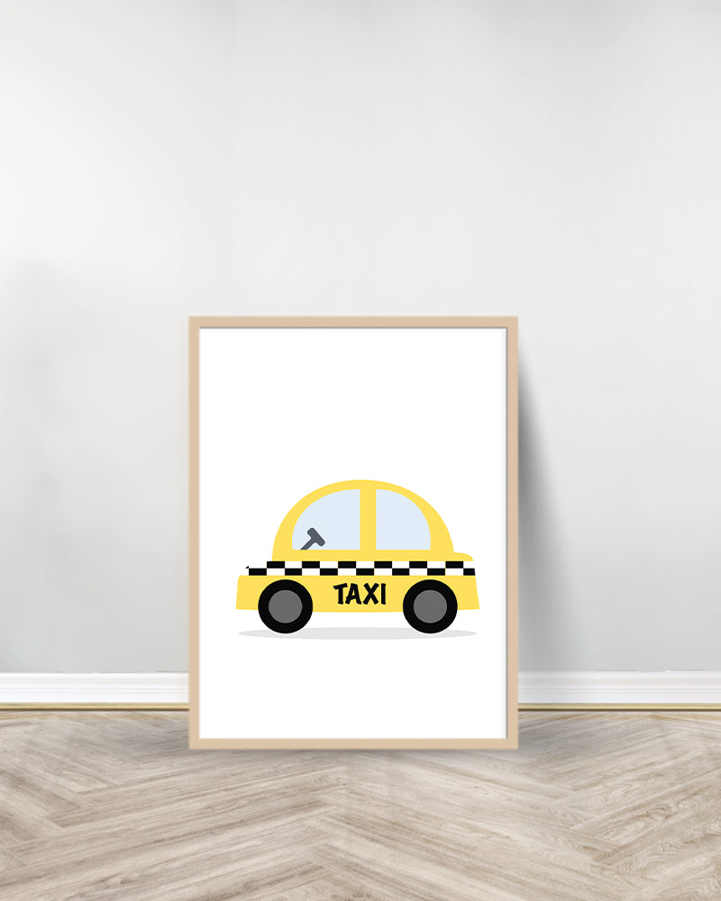 Ensemble de 6 Tableaux décoratifs - Moyens de transport - Bois