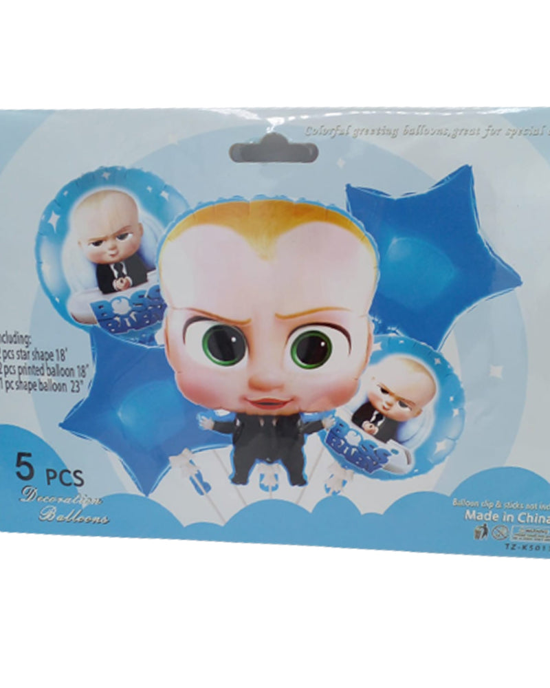 Pack Boss Baby 5 Pièces de Décoration Pour L'Anniversaire