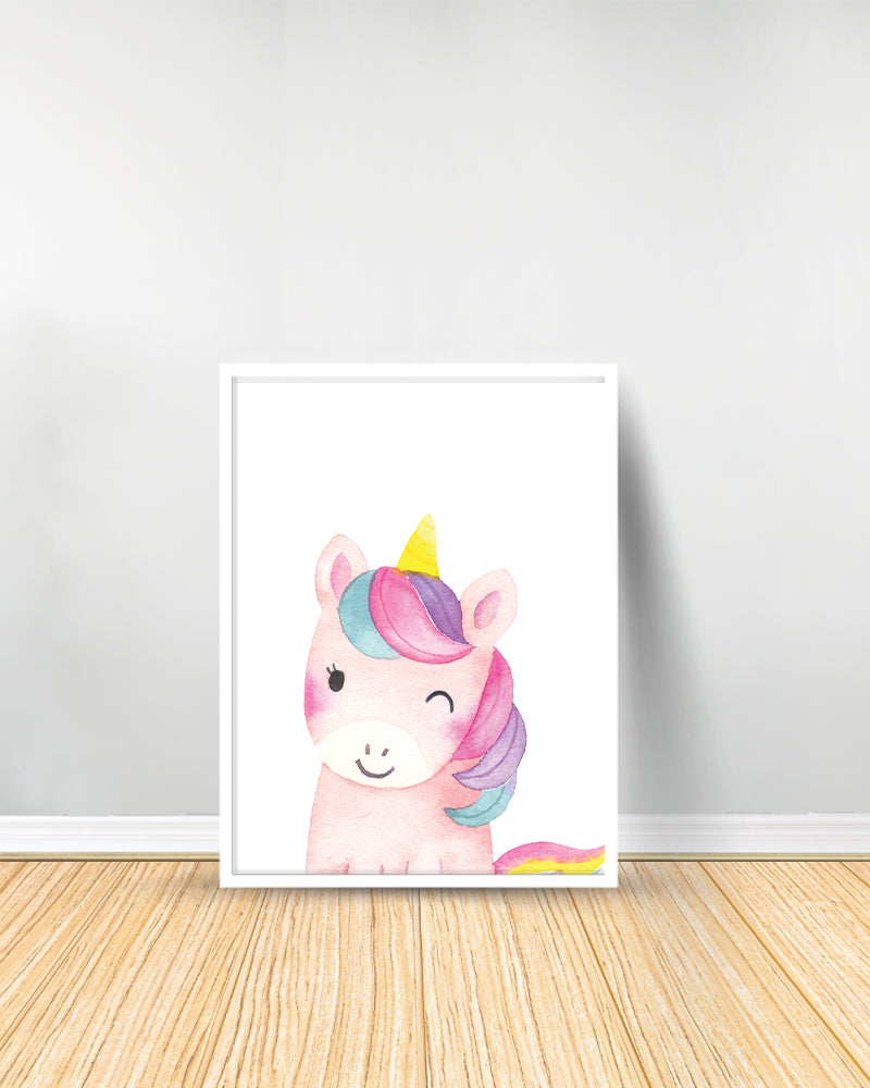 Un Tableau décoratif - Licorne - Blanc