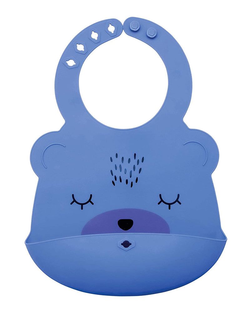 Babero de silicona Tiny Twinkle - Azul