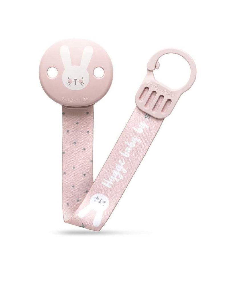 Suavinex Pinza Chupete con Lazo - Rosa