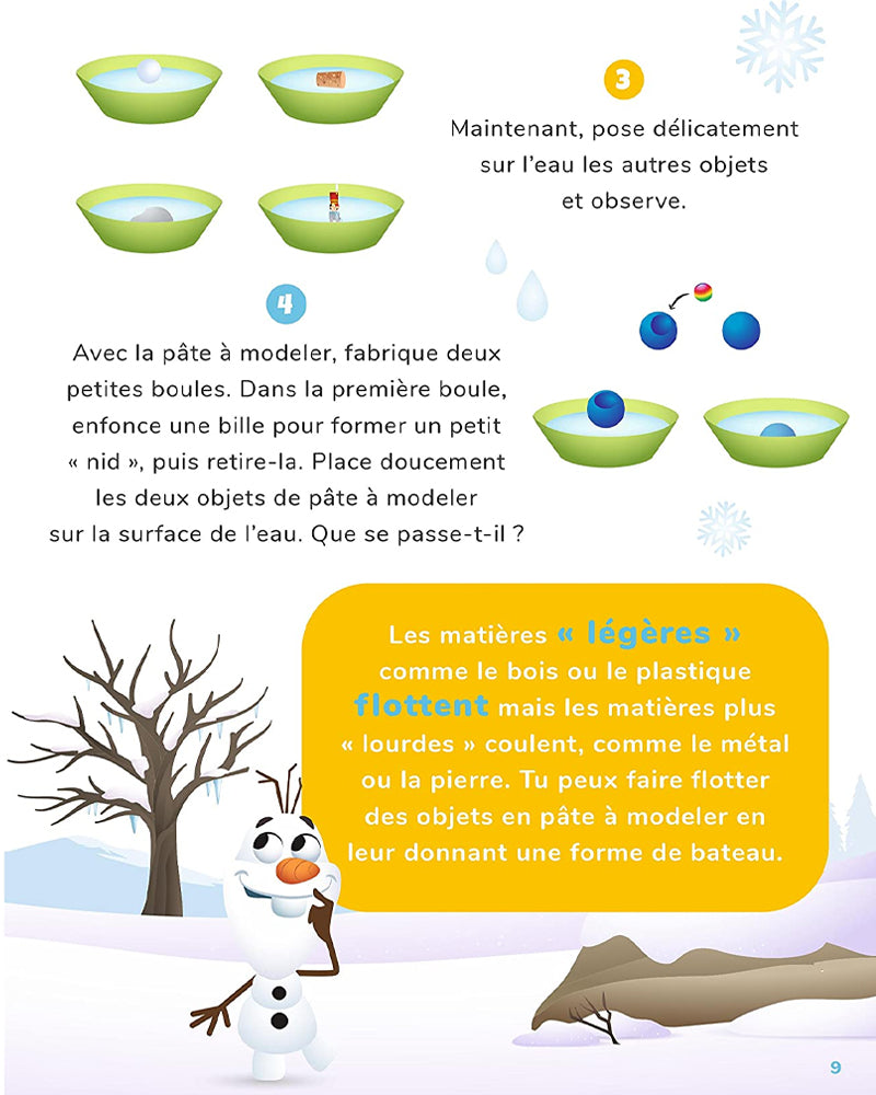 DISNEY Mes Premières Expériences - L'eau avec Olaf