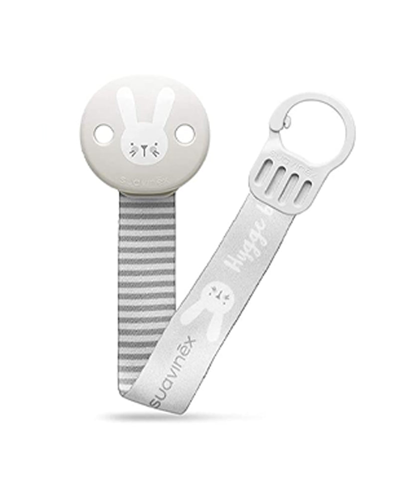 Suavinex Attache Sucette avec Ruban - Gris