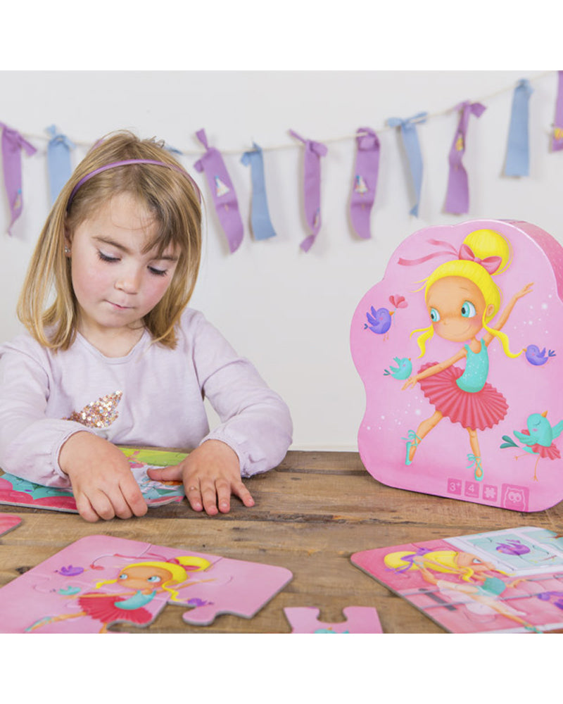 Eurekakids - Puzzle Evolutif 4en1 Danseuse 3Ans+