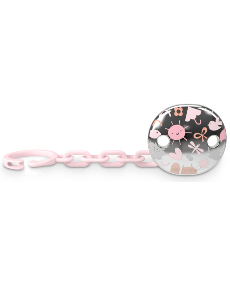 Suavinex Pinza Chupete Redonda - Rosa