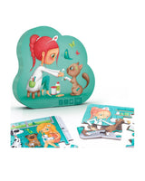 Eurekakids - Puzzle Evolutif 4en1 Vétérinaire 3Ans+