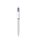 Bolígrafo Bic Shine de 4 colores - Plata