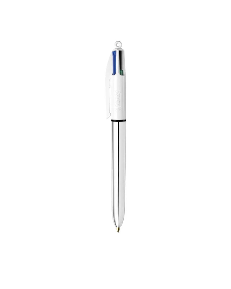 Bic 4 Colors Shine Pen - Silver