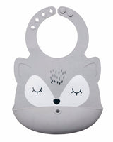 Tiny Twinkle Bavoir en Silicone - Gris