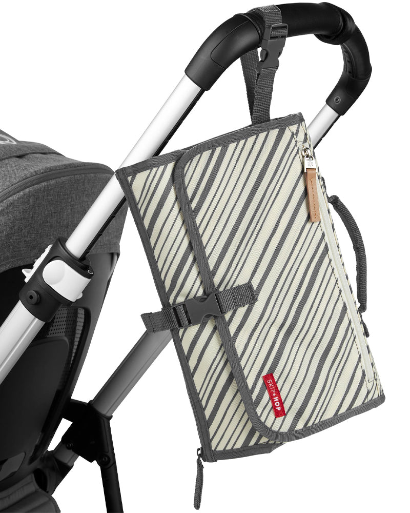 Skip Hop Tapis à Langer Portable - Bande Graphite