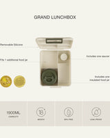 Citron Grande Lunchbox avec Pot Alimentaire Isotherme - Cerise