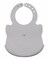 Tiny Twinkle Bavoir en Silicone - Gris