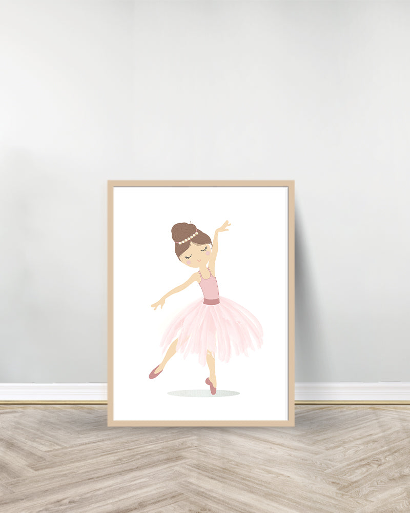 Ensemble de 3 Tableaux décoratifs - Les trois Ballerines - Bois