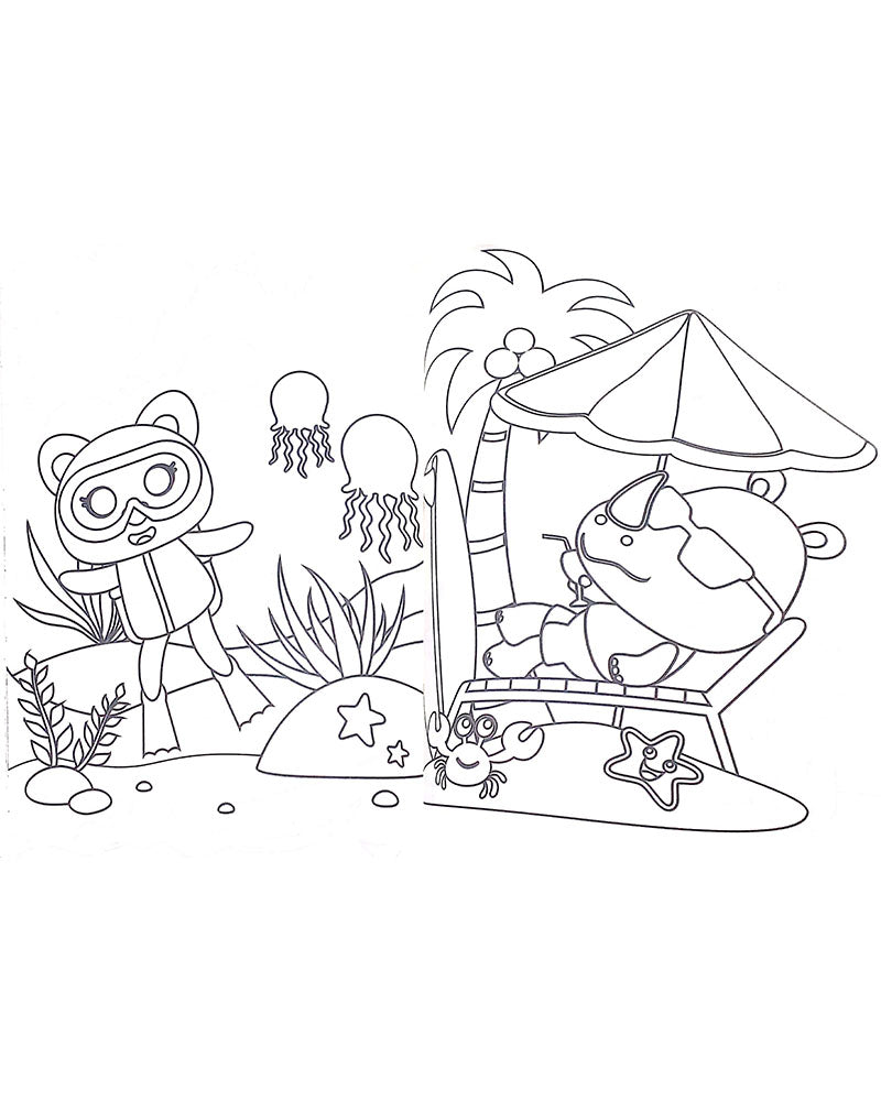 Album de Coloriage - Dans La Mer