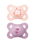 Lot de 2 Sucettes MAM Original 0-6 mois - Fille