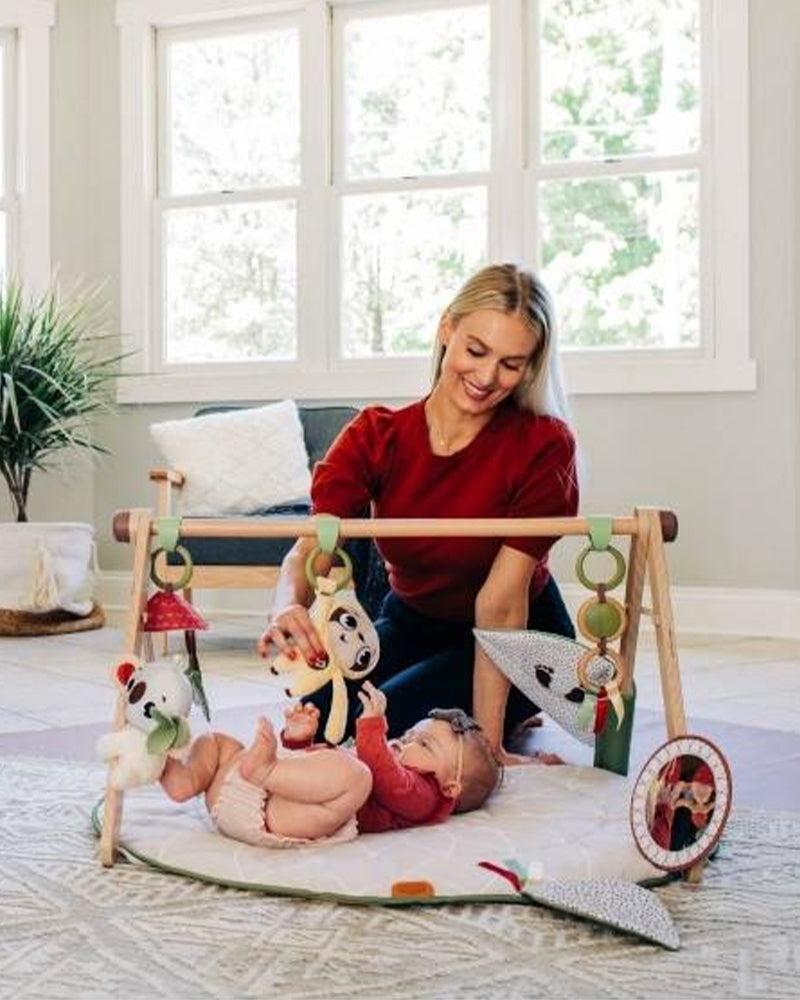 Tapis D'éveil Ultra Confort Avec Arche En Bois Boho Chic Tiny Love