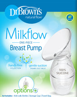 Dr. Brown's Tire lait en silicone + Biberon 120ml Cole étroit