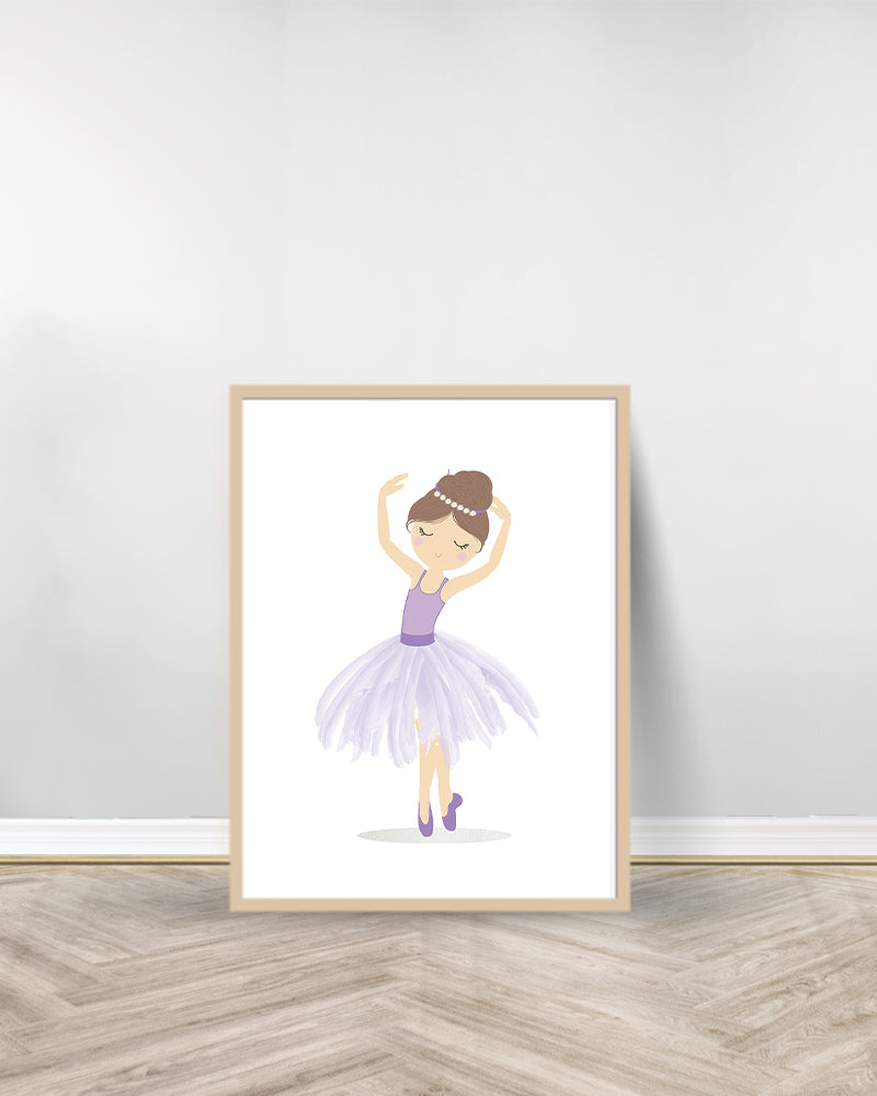 Ensemble de 3 Tableaux décoratifs - Les trois Ballerines - Bois