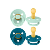 Lot de 2 Sucettes Bibs - Turquoise & Vert