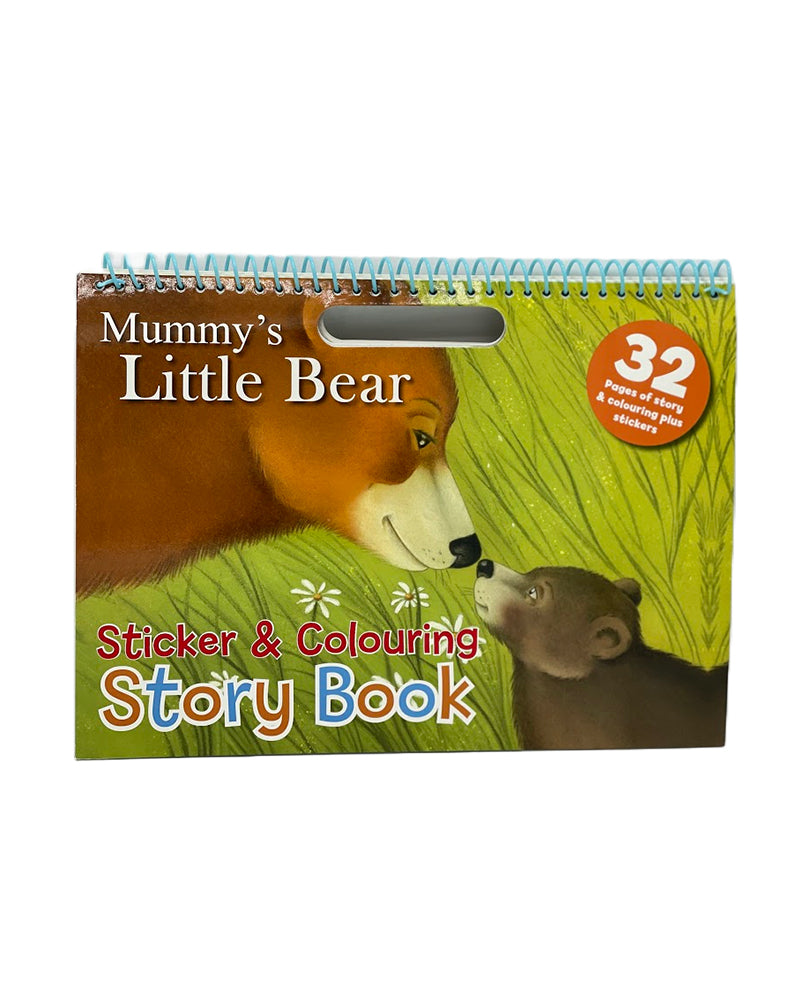 North Parade Le Petit Ourson de Maman en Anglais  – Coloriage et Autocollants