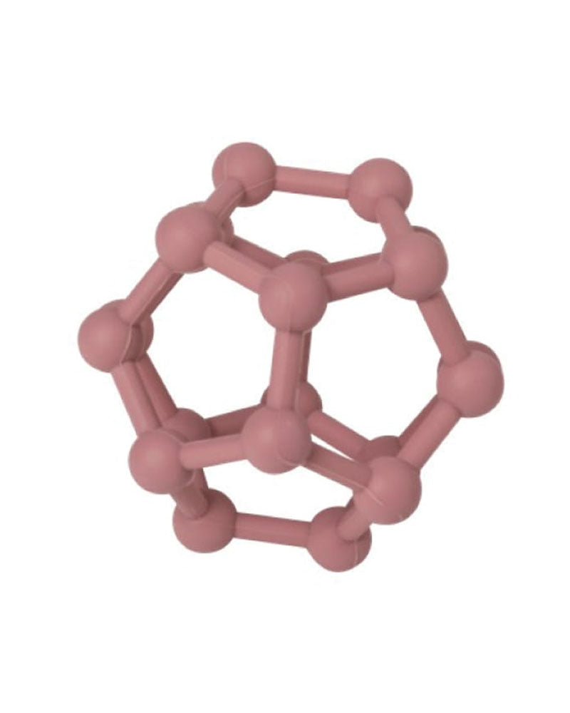 Eurekakids - Pelota Selva Silicona Rosa 0M+