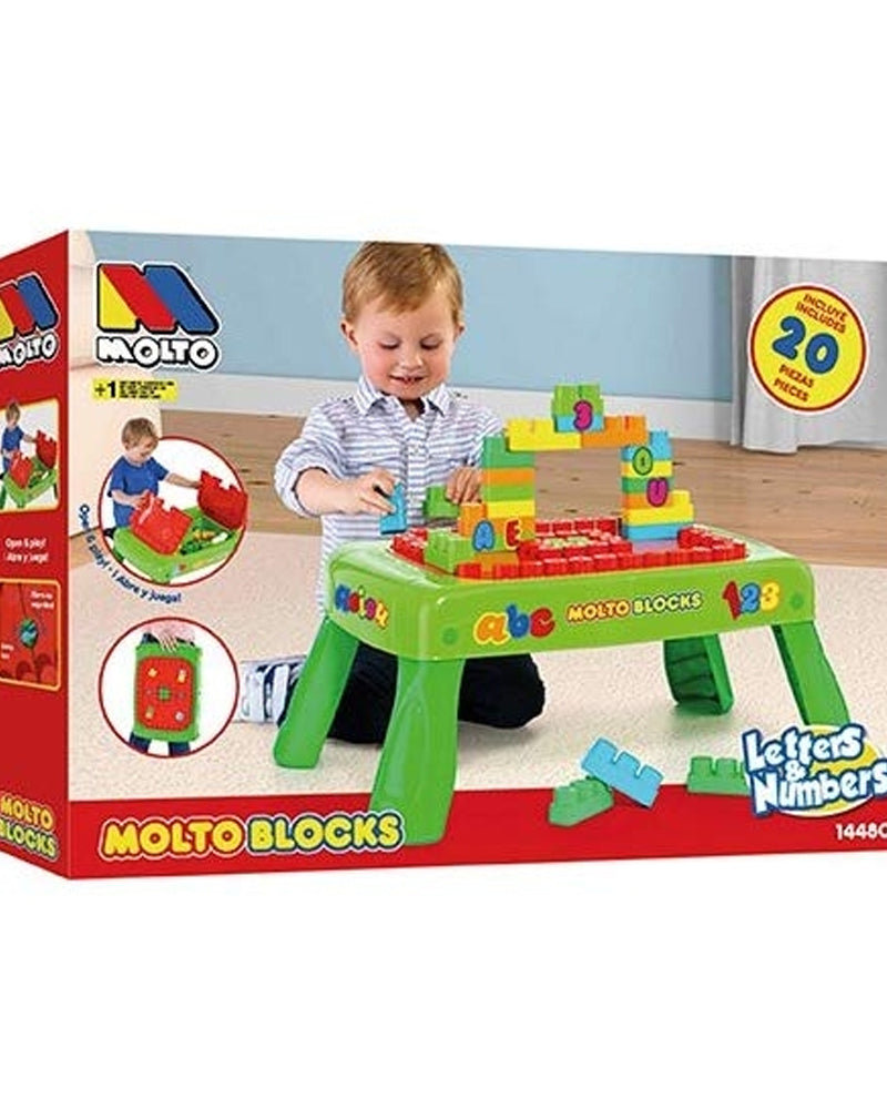 Molto Table Pliable Avec 20 Blocs