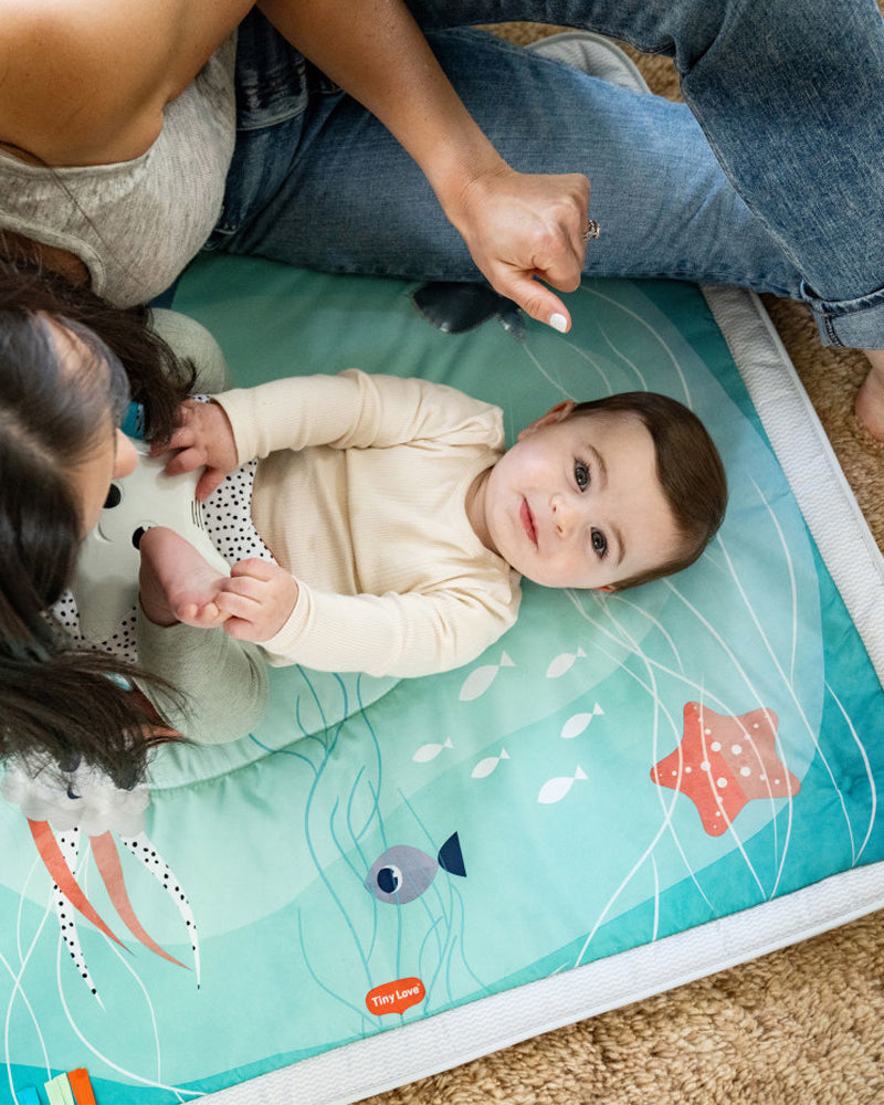 Tapis De Jeu - Tapis D'éveil En Tissu Gymini Océan Tiny Love