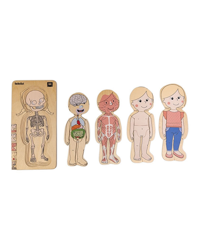 Eurekakids - Puzzle Bois Multi-Couches Féminin 4Ans+