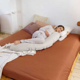 Doomoo BUDDY Tetra Jersey Breastfeeding and Maternity Pillow - Beige