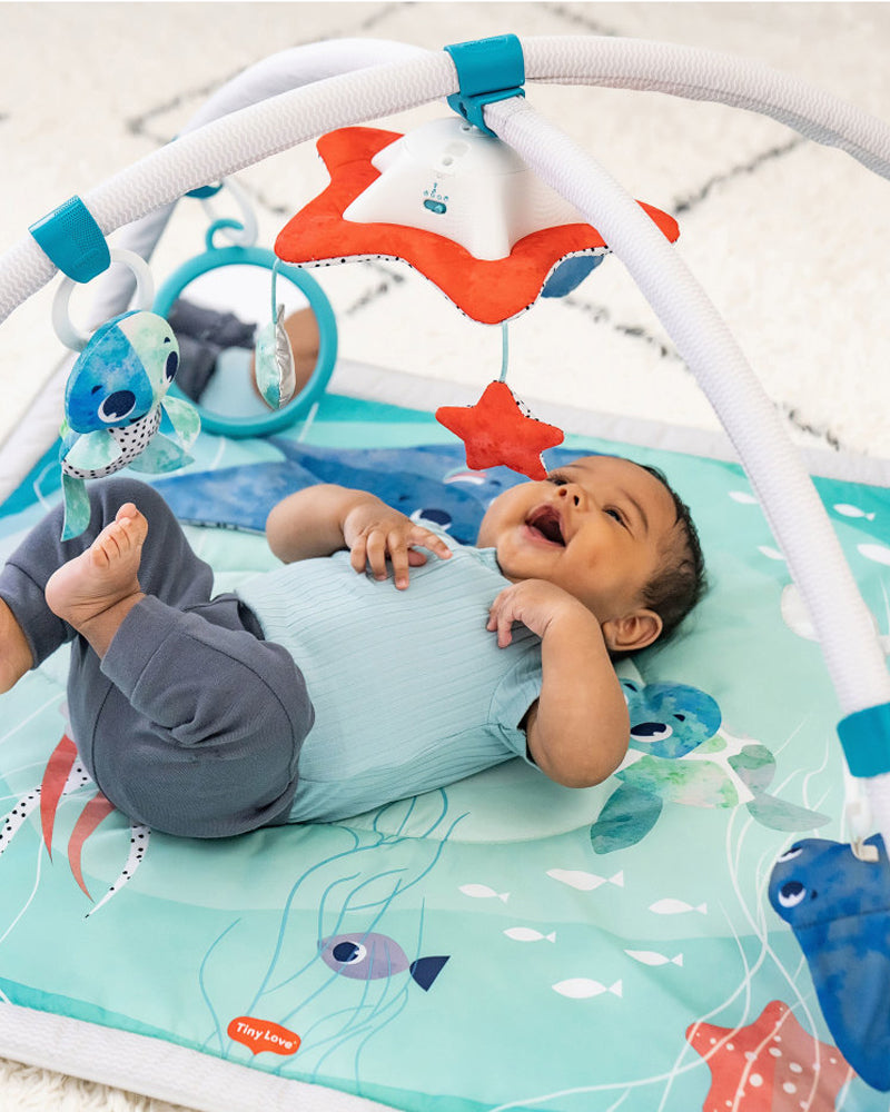 Tapis De Jeu - Tapis D'éveil En Tissu Gymini Océan Tiny Love