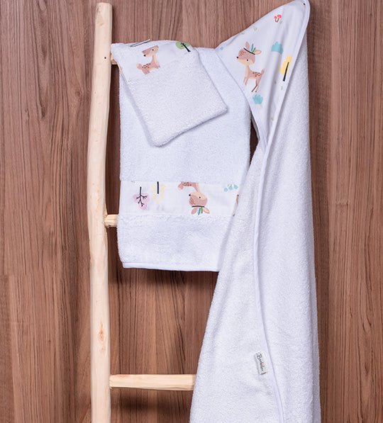 Bambidou Pack Maxi Cape de Bain 100 x 100 cm - Bambi