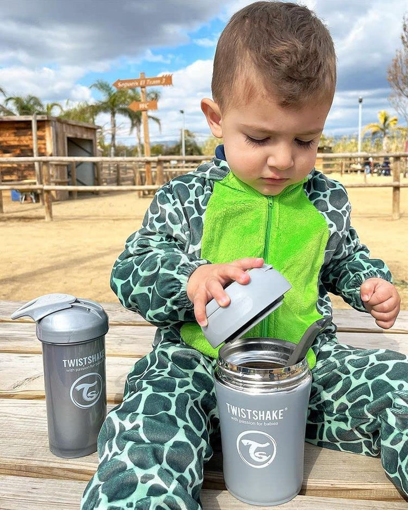 Twistshake Boîte Alimentaire Isotherme 350ml - Gris