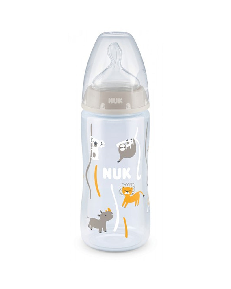 Nuk Biberón PP 300ml tetina silicona 0-6 meses - Beige