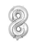 Globo Número 8 - Plata