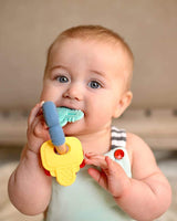 Nûby Wood Silicone Teething Keys 3m+