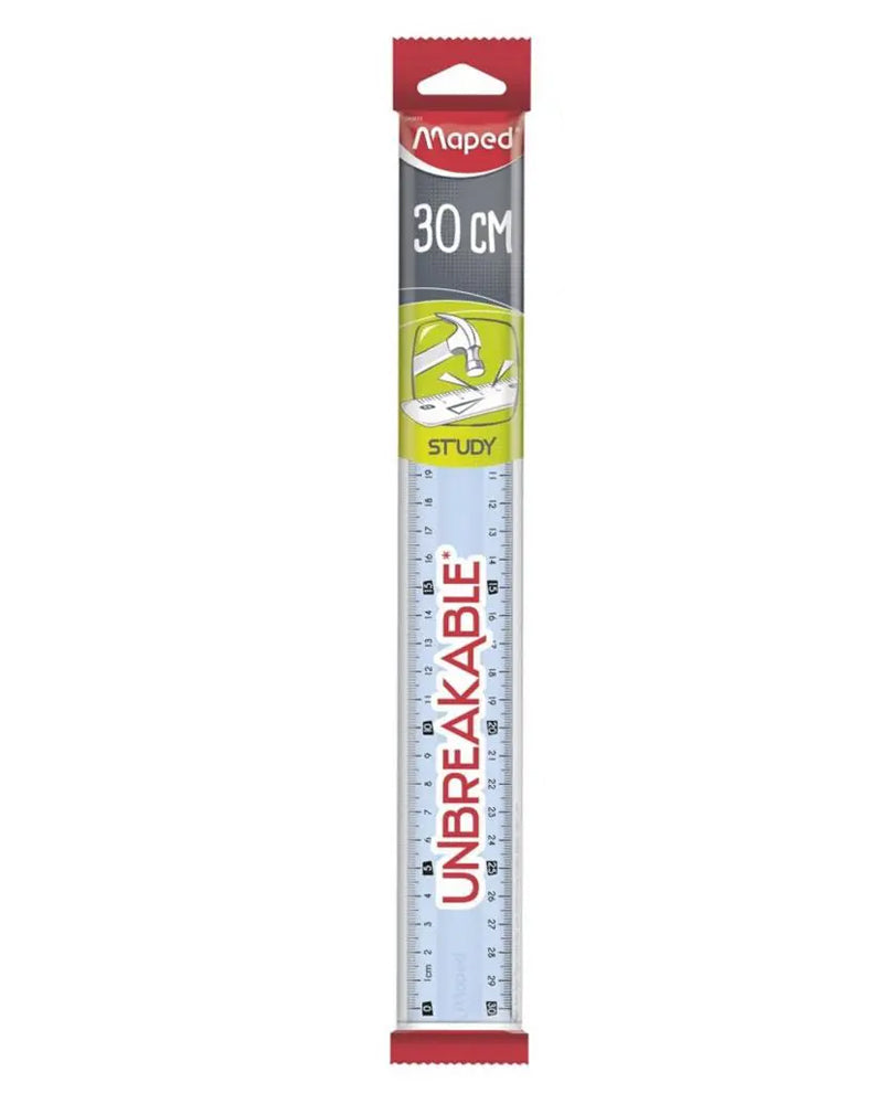 Maped Regla Plana 30cm Estudio irrompible