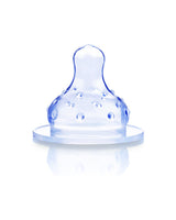 Juego de 2 Tetinas de Silicona de Flujo Variable para Biberones de Cuello Ancho 4M+
