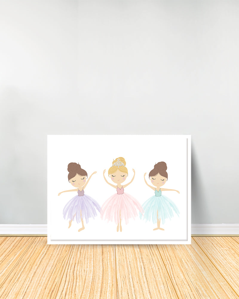 Decorative Table - The Three Ballerinas - White