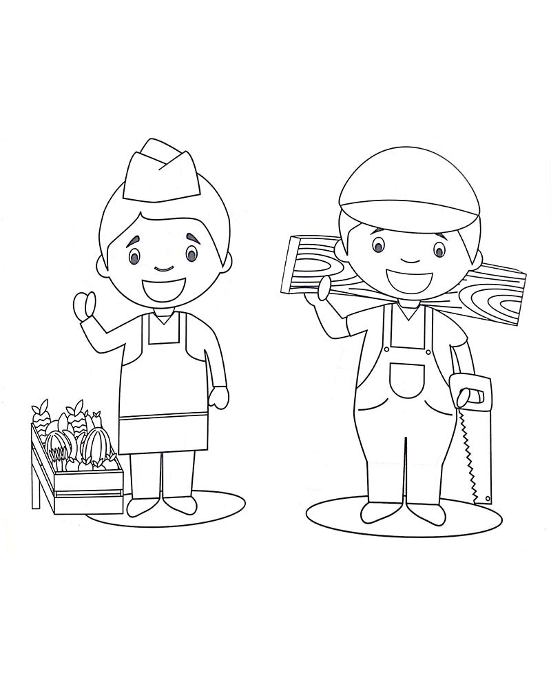 Album de Coloriage - Les Métiers