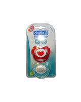 Set of 2 Dodie Physiological Silicone Pacifiers +6m - Heart/Stars