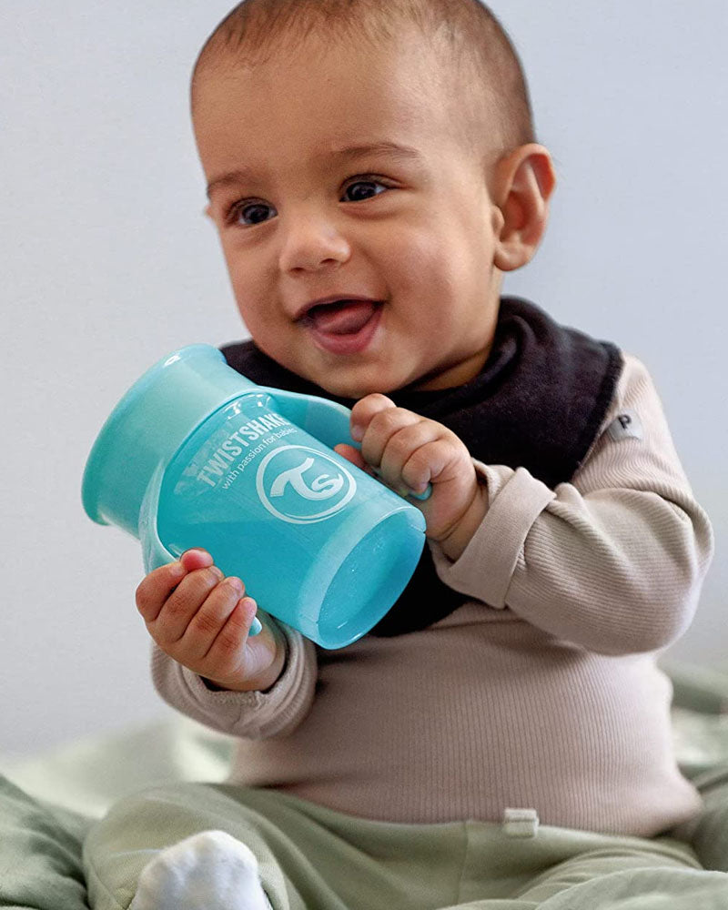 Twistshake Tasse d'entraînement 360ml 6M+ - Bleu Pastel