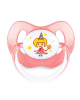 Set of 2 Dodie 'Girl' Silicone Pacifiers - 18m+
