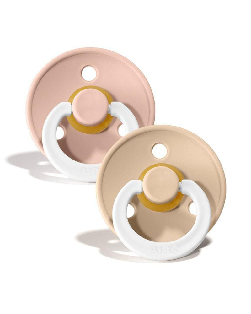 Lot de 2 Sucettes Rondes Nuit Bibs - Blush & Vanilla