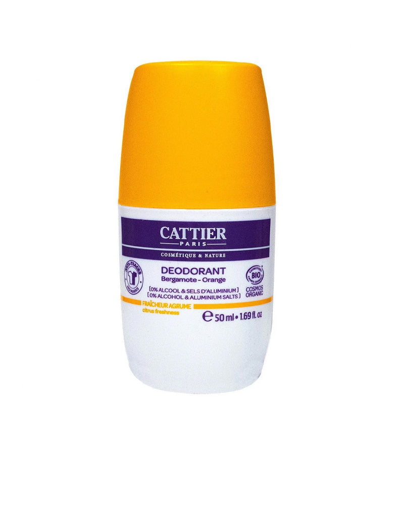 Cattier Desodorante Frescura Citrus Bergamota & Naranja - 50ml