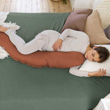 Almohada de lactancia y maternidad BUDDY Tetra Jersey Terracota Doomoo