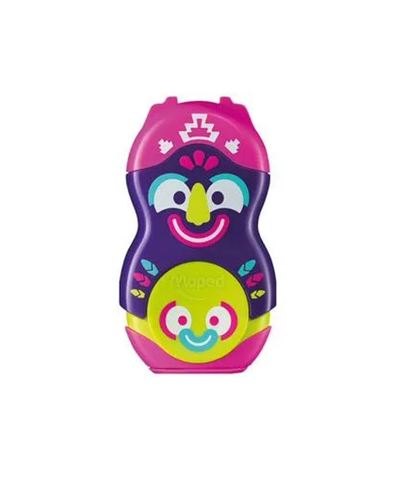 Maped Taille Crayon gomme loopy fancy - Mauve
