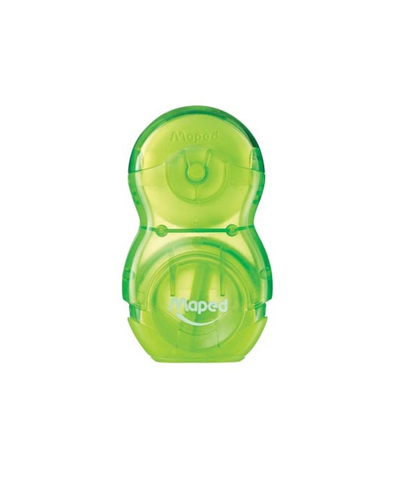 Maped Loopy Transluci Eraser Pencil Sharpener - Green