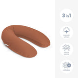 Almohada de lactancia y maternidad BUDDY Tetra Jersey Terracota Doomoo