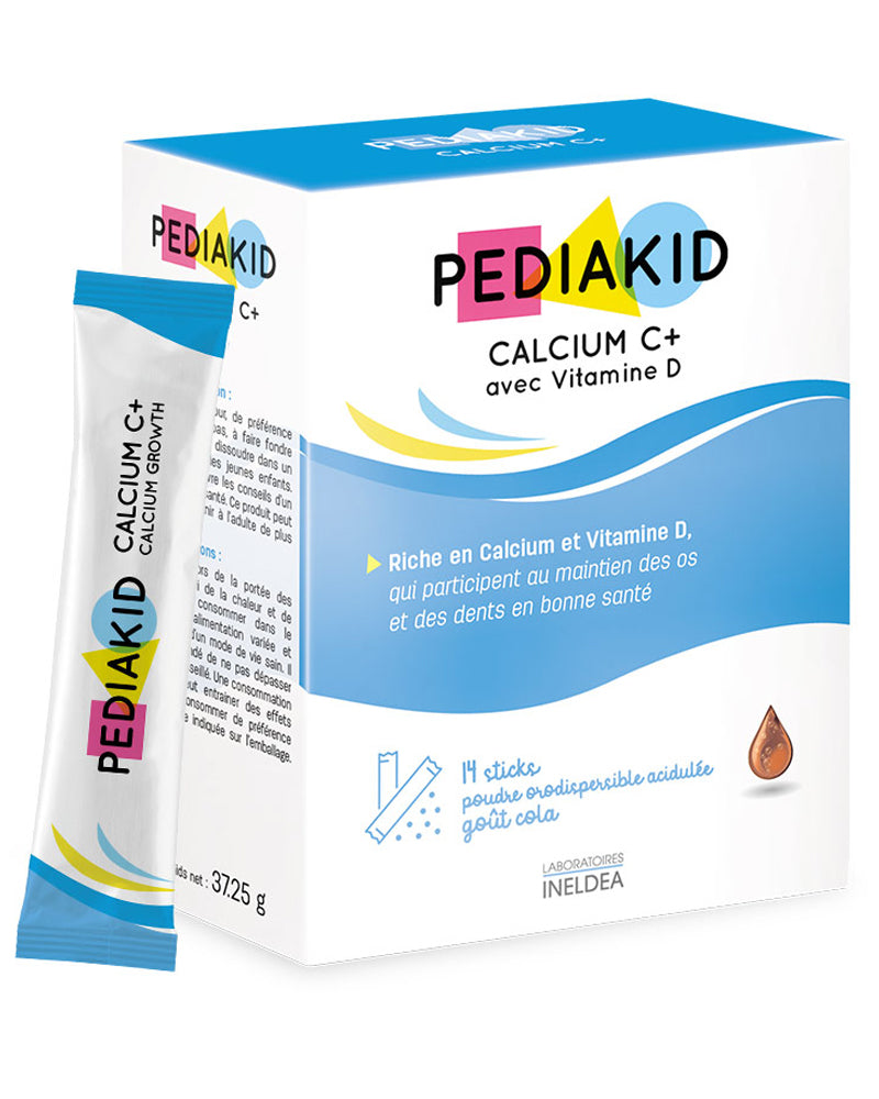 PEDIAKID Calcium C+ avec Vitamine D - 14 Sticks
